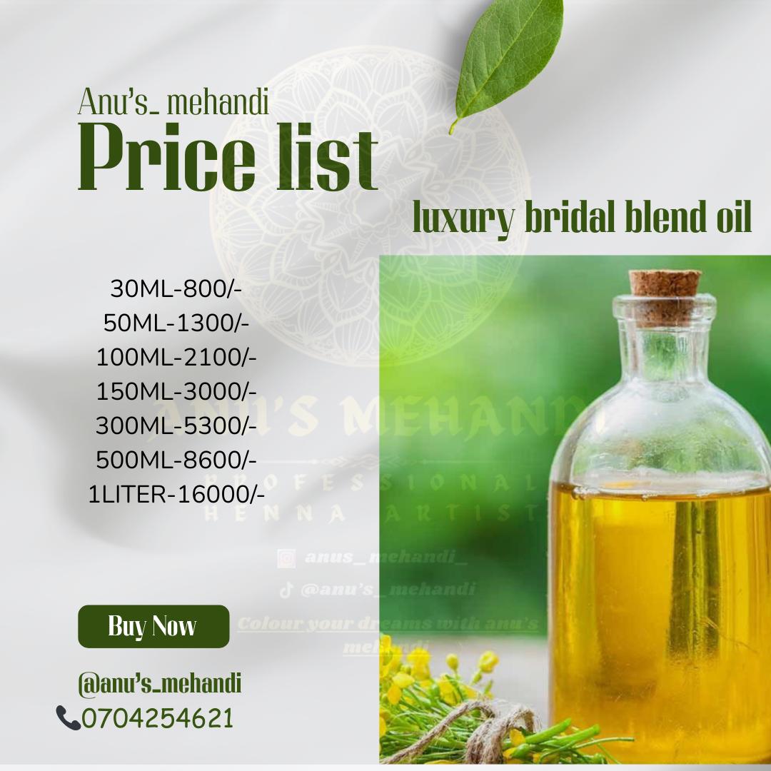 Bridal blend oil 